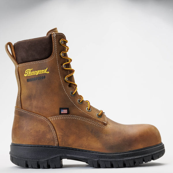 Thorogood Men's - 8" Genesis Series Waterproof Work Boots - Nano Safety Toe MENS LACEWATRPROOFSAFETY TOEWEINBRENNER SHOE CO. INC