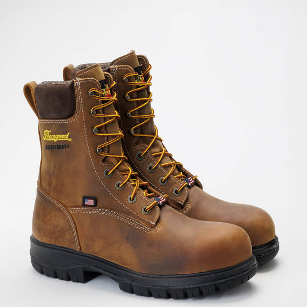 Thorogood Men's - 8" Genesis Series Waterproof Work Boots - Nano Safety Toe MENS LACEWATRPROOFSAFETY TOEWEINBRENNER SHOE CO. INC