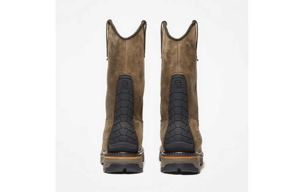 Timberland Men's - 12" True Grit Pull - On Waterproof Work Boot - Comp Toe MENS WORKWTRPSQ SAFETYTIMBERLAND