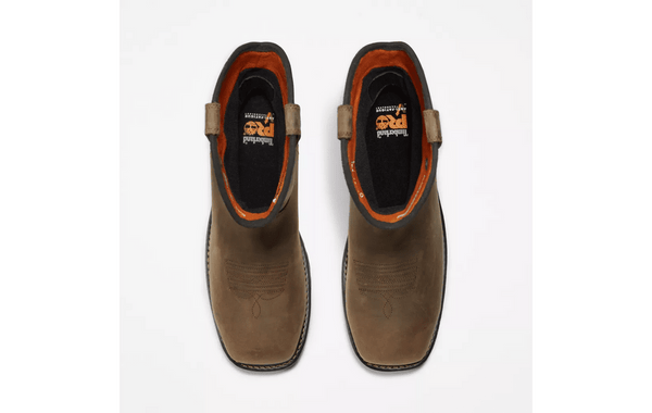 Timberland Men's - 12" True Grit Pull - On Waterproof Work Boot - Comp Toe MENS WORKWTRPSQ SAFETYTIMBERLAND