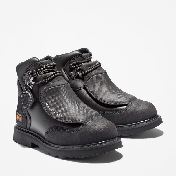Timberland Pro 6" Met Guard Steel Toe Boots, Men's Black Timberland Pro 6" Met Guard Steel Toe Boots, Men's Black
