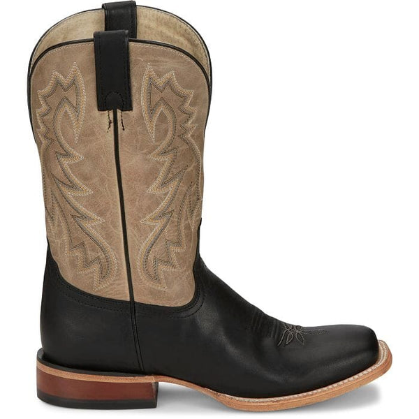 Tony Lama Men's - 11" Luciano Black Goat Leather Western Boot - Square Toe MENS WESTERN SQUARETOETONY LAMA COMPANY
