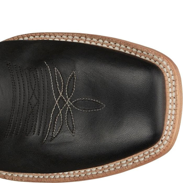 Tony Lama Men's - 11" Luciano Black Goat Leather Western Boot - Square Toe MENS WESTERN SQUARETOETONY LAMA COMPANY