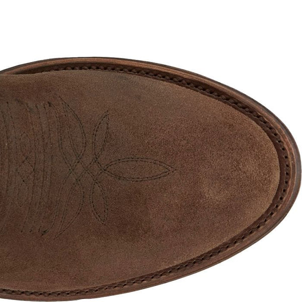 Tony Lama Men's - 12" Amado Suede Taupe Western Boots - Round Toe MENS BOOTWESTERN HAND - MADETONY LAMA COMPANY