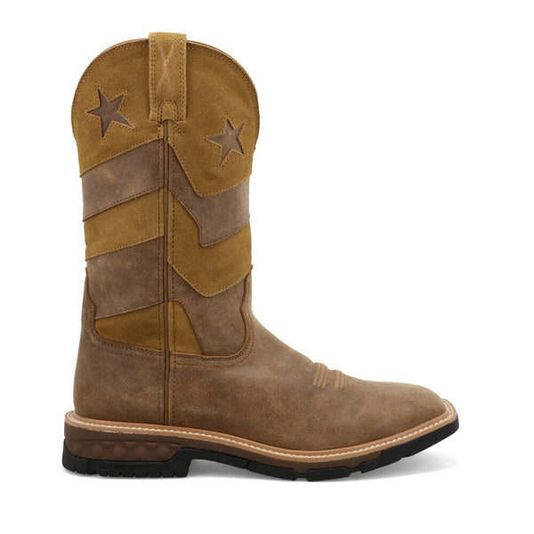 Twisted X Men's - 12" VFW Collection Western Work Boot - Square Toe MENS WESTERN SQUARETOETWISTED X BOOTS