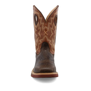 Twisted X Men's - 12" Waterproof Leather Western Work Boot - Alloy Toe MENS WORKWTRPSQ SAFETYTWISTED X BOOTS