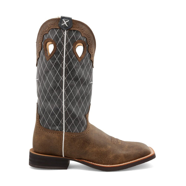 Twisted X Men's - 14" Ruff Stock Blue Bomber Western Boot - Square Toe MENS WESTERN SQUARETOETWISTED X BOOTS