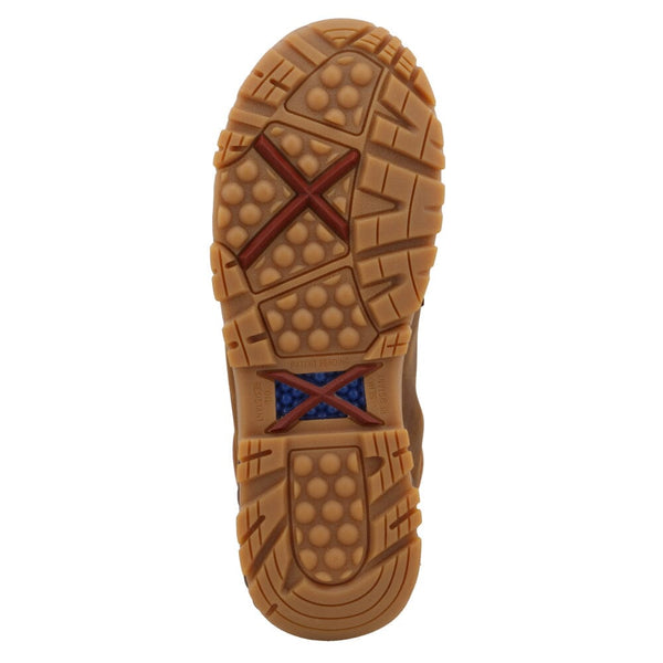 Twisted X Women's - 4" CellStretch Leather Work Boot - Alloy Moc Toe WOMENS BOOT LACE STEEL - TOETWISTED X BOOTS