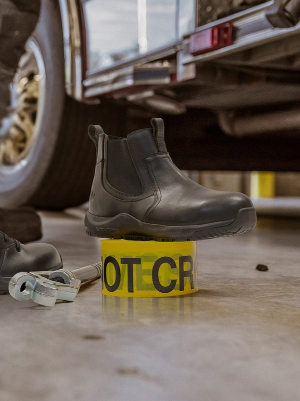 Volcom Men's - 6" Workwear Street Shield Slip - On Tactical Shoes - Comp Toe MENS BOOTLACE UNIFORM NON - SFYWARSON GROUP INC