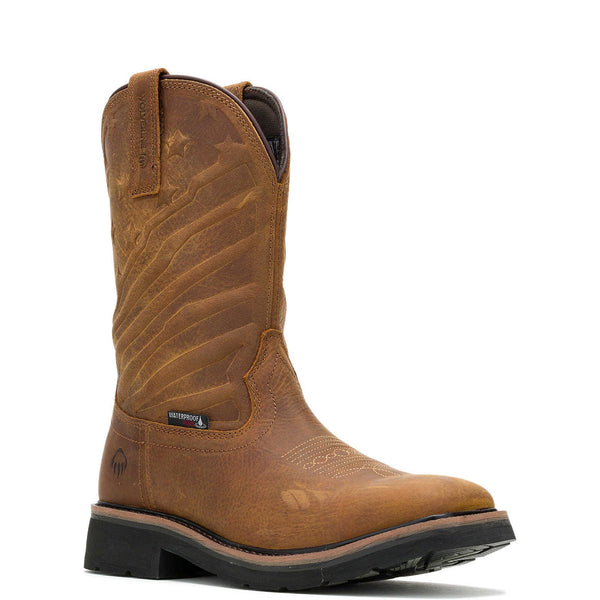 Wolverine Men's - Rancher Flag LX Wellington Western Work Boot - Square Toe