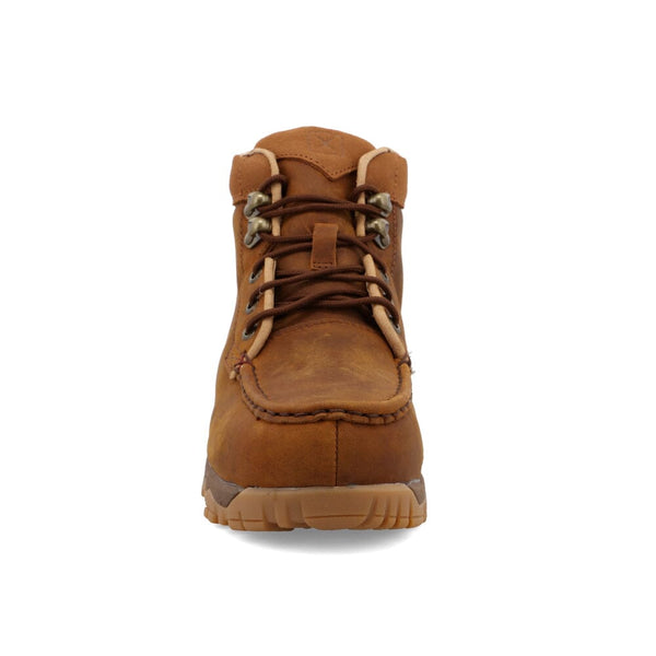 Twisted X Women's - 4" CellStretch Leather Work Boot - Alloy Moc Toe