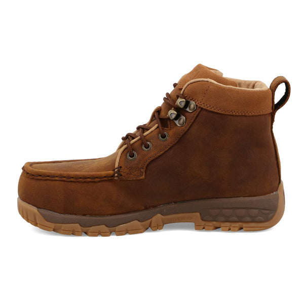 Twisted X Women's - 4" CellStretch Leather Work Boot - Alloy Moc Toe