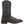 Load image into Gallery viewer, side of black cowboy boot with black and white embroidery 
