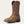 Load image into Gallery viewer, left front view of mens brown western boot with light stitching and american flag embroidered on front of shaft
