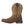 Load image into Gallery viewer, side view of cowboy boot with a distressed light brown shaft and a darker brown vamp
