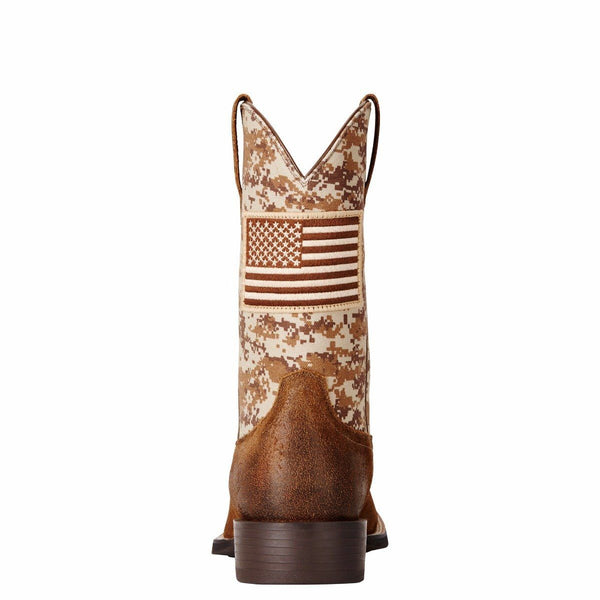 Ariat Men's 11" Sand Camo Sport Patriot - Wide Square Toe MENS WESTERN SQUARETOEARIAT INTERNATIONAL, INC.