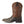 Load image into Gallery viewer, outside view of Two toned brown and black cowboy boots with white and blue embroidery
