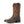 Load image into Gallery viewer, side view of Two toned brown and black cowboy boots with white and blue embroidery
