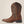 Load image into Gallery viewer, left side view of dark brown cowboy boot with heavy distressed textured leather

