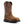Load image into Gallery viewer, light brown cowboy boot with grey and light blue embroidery and a square toe

