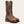 Load image into Gallery viewer, Brown distressed western work boot with a rugged American flag embroidered across the shaft
