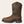 Load image into Gallery viewer, left side view of brown distressed western work boot with a rugged American flag embroidered across the shaft and Ariat logo stamped on heel
