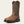 Load image into Gallery viewer, left front angled view of brown distressed western work boot with a rugged American flag embroidered across the shaft
