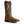 Load image into Gallery viewer, high top brown cowboy boot with American flag inlays and light brown embroidery
