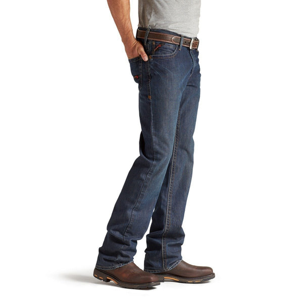 Ariat Men's M4 Flame-Resistant Denim Work Jeans - Low Rise Boot Cut ME.AP.FLAME RESISTANTARIAT INTERNATIOINAL INC