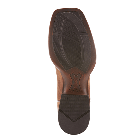 dark brown sole of a cowboy boot