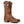Load image into Gallery viewer, right side view of distressed brown pull on western boot with embroidered rustic American flag and square toe
