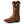 Load image into Gallery viewer, left side view of distressed brown pull on western boot with embroidered rustic American flag and square toe
