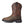 Load image into Gallery viewer, side view of red brown cowboy boot with white and orange embroidery 
