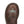 Load image into Gallery viewer, round toe on mid-rise dark brown cowgirl boot with light blue embroidery 
