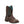 Load image into Gallery viewer, mid-rise dark brown cowgirl boot with light blue embroidery 
