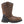 Load image into Gallery viewer, side view of Tall dark brown work boot with black sole and a heel guard
