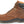 Load image into Gallery viewer, alternate side view of brown high top men&#39;s lace up work boot with white stitching
