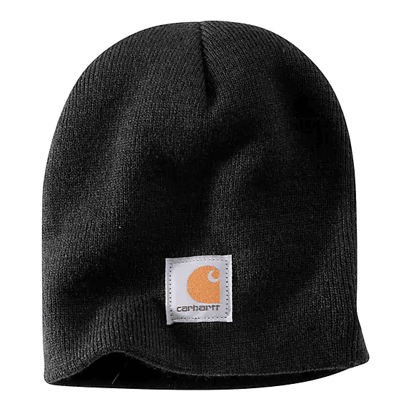 Carhartt A205 Acrylic Knit Beanie - Black WORK AP. HAT KNITCARHARTT, INC.