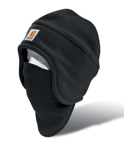 Carhartt Fleece 2-in-1 Work Hat - Black WORK AP. HAT KNITCARHARTT, INC.