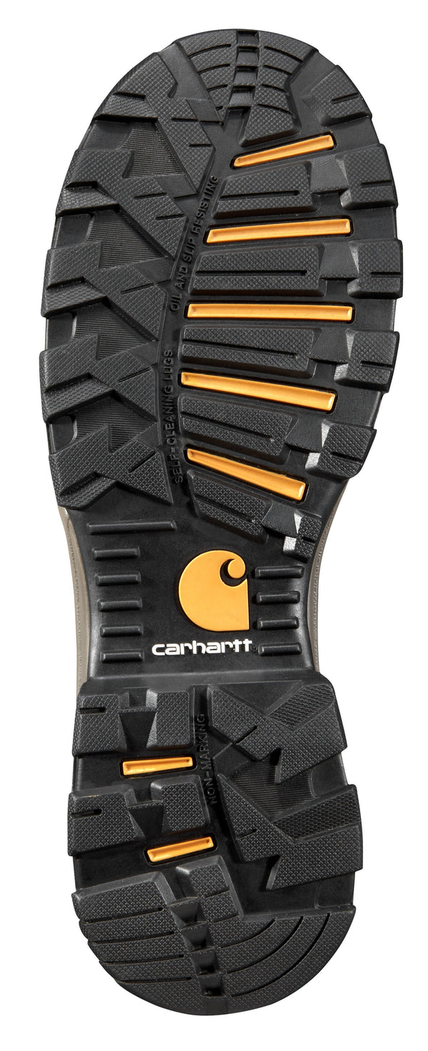 black and yellow sole with Carhartt logo 