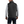 Load image into Gallery viewer, back of man wearing insulated black vest over grey long sleeve shirt
