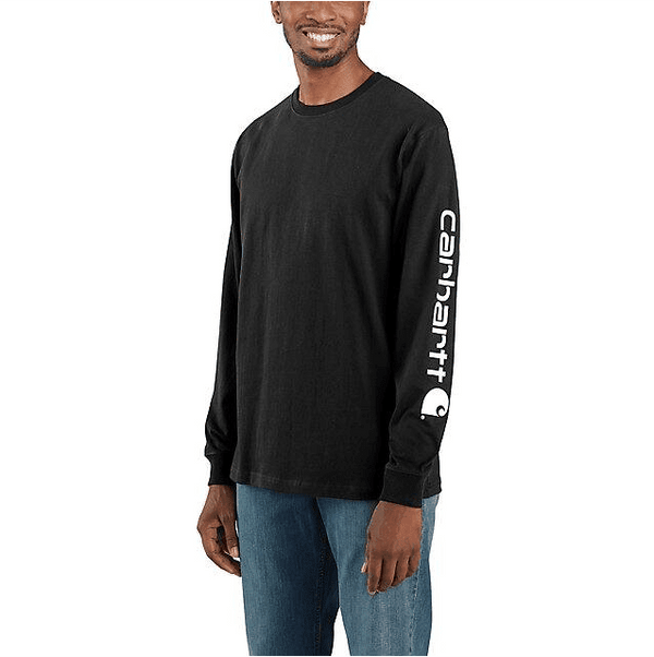 Carhartt Men's - Black Logo Long Sleeve WORK AP. L/S KNIT TSHIRTCARHARTT, INC.