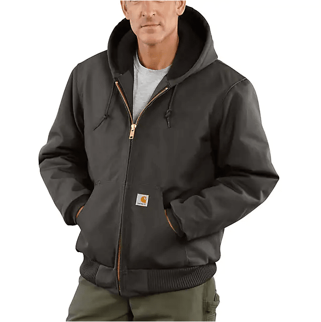 Carhartt Men's Quilted Flannel Lined Duck Coat - Gravel – Boot Country Carhartt Men's Quilted Flannel Lined Duck Coat - Gravel – Boot Country