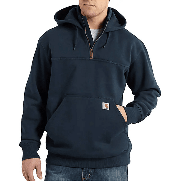 Carhartt Men's - Rain Defender - Heavyweight Navy 1/4 Zip Hoodie WORK AP.SWEATSHIRTSZIP FRONTCARHARTT, INC.