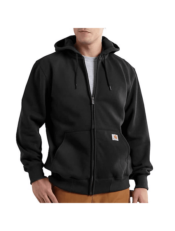 Carhartt Men's - Rain Defender Loose Fit Heavyweight Zip Hoodie - Black WORK AP.SWEATSHIRTSZIP FRONTCARHARTT, INC.
