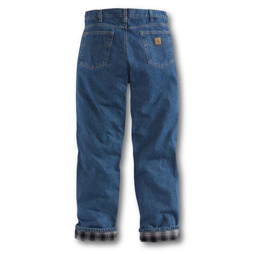 Carhartt Men's Relaxed Fit Flannel Lined Jeans - Darkstone WORK AP. DEN FLAN/FLCNELCARHARTT, INC.