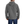 Load image into Gallery viewer, back of man wearing dark grey insulated jacket with hood
