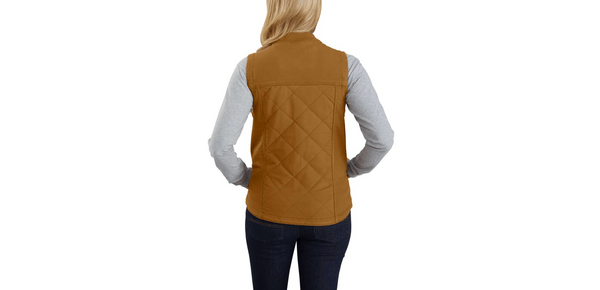 Carhartt Women's - Rugged Flex Canvas Insulated Rib Collar Vest WOMENS WORK VESTSCARHARTT, INC.