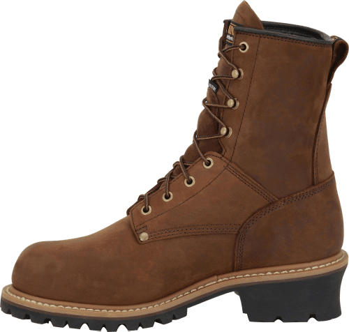 Carolina Men's 8" Waterproof Insulated Logger - Round Non-Safety Toe MENS LACEINSULATEDNON-SAFETYCAROLINA SHOE COMPANY