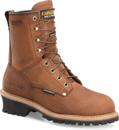 Carolina Men's 8" Waterproof Insulated Logger - Round Non-Safety Toe MENS LACEINSULATEDNON-SAFETYCAROLINA SHOE COMPANY